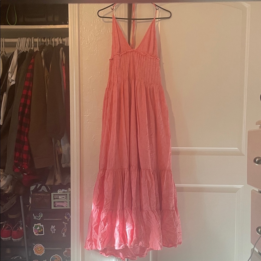 Free People Pink Maxi Dress